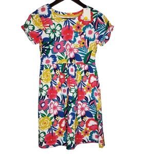 Mini Boden Floral Cotton Dress 11-12y NWT